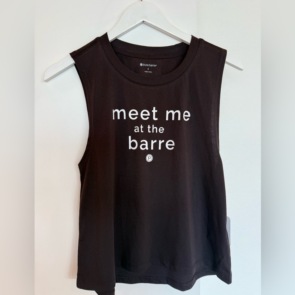 NEW Pure Barre Black Muscle Top
